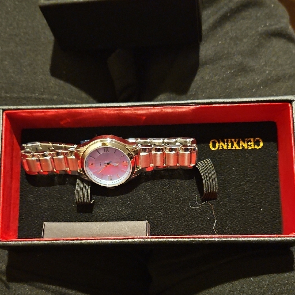 Silver Tone  and Blue Watch